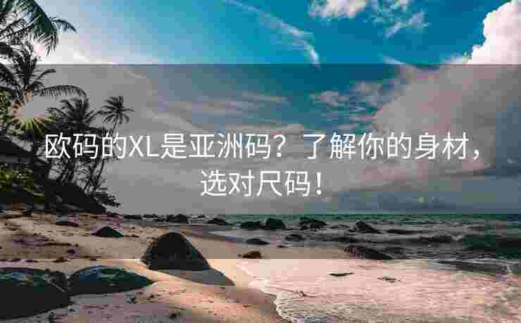 欧码的XL是亚洲码？了解你的身材，选对尺码！