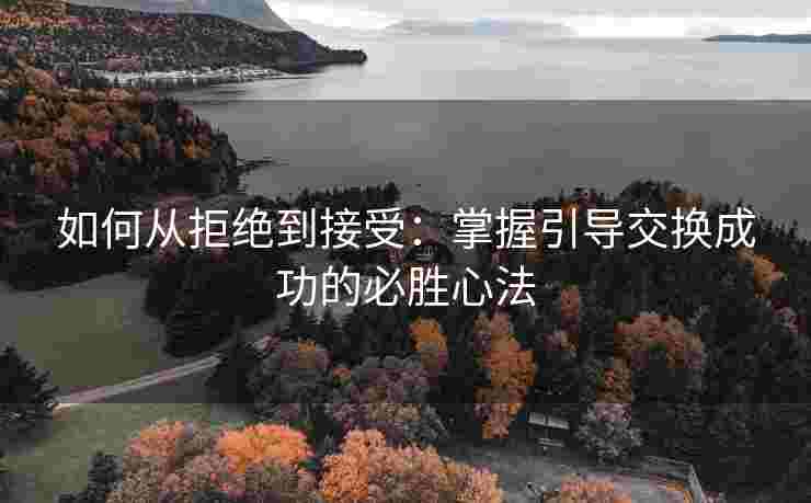 如何从拒绝到接受：掌握引导交换成功的必胜心法