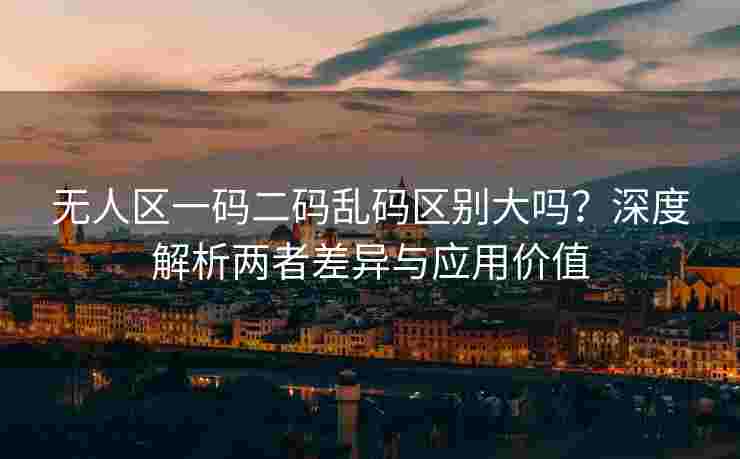无人区一码二码乱码区别大吗？深度解析两者差异与应用价值
