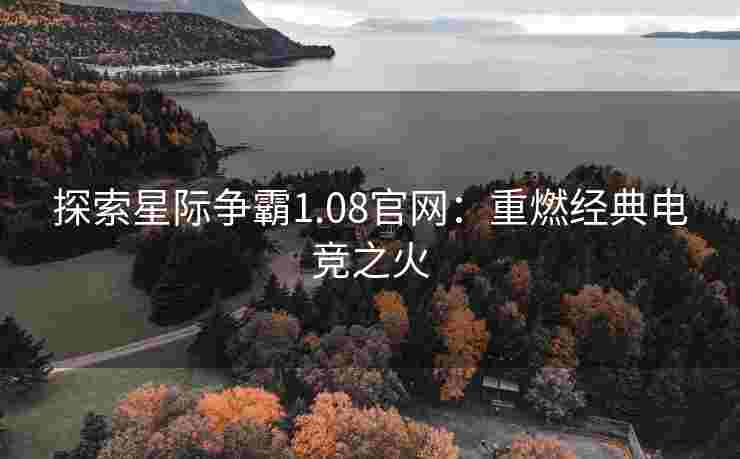 探索星际争霸1.08官网：重燃经典电竞之火